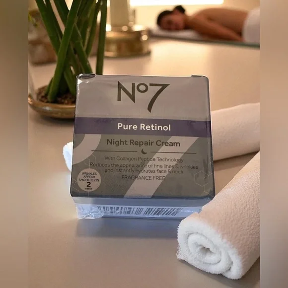 No7 Pure Retinol Night Repair Cream With Collagen Technology New In Box - Picture 1 of 8